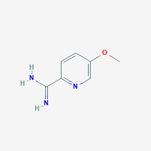 molecular formula C7H9N3O B13601274 5-Methoxypicolinimidamide 