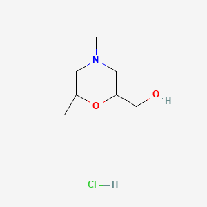 (4,6,6-Trimethylmorpholin-2-yl)methanolhydrochloride