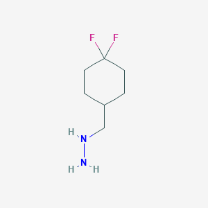 molecular formula C7H14F2N2 B13601286 (4,4-Difluorocyclohexyl)methylhydrazine 