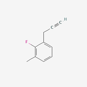 molecular formula C10H9F B13601298 2-Fluoro-1-methyl-3-(prop-2-yn-1-yl)benzene 