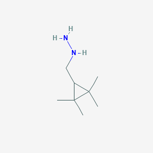 ((2,2,3,3-Tetramethylcyclopropyl)methyl)hydrazine