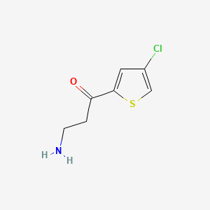 3-Amino-1-(4-chlorothiophen-2-yl)propan-1-one