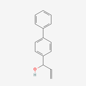 molecular formula C15H14O B13601318 1-([1,1'-Biphenyl]-4-yl)prop-2-en-1-ol 