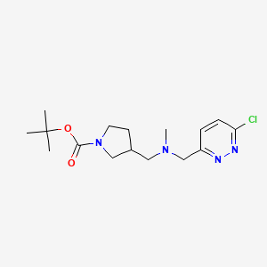 molecular formula C16H25ClN4O2 B13601333 Tert-butyl 3-({[(6-chloropyridazin-3-YL)methyl](methyl)amino}methyl)pyrrolidine-1-carboxylate 