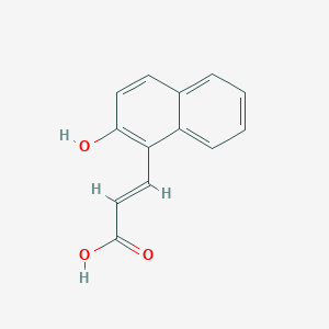 molecular formula C13H10O3 B13601360 (E)-3-(2-Hydroxynaphthalen-1-yl)acrylic acid 