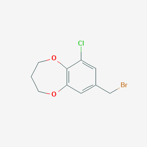 8-(Bromomethyl)-6-chloro-3,4-dihydro-2h-benzo[b][1,4]dioxepine