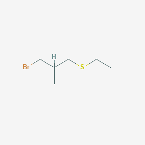 (3-Bromo-2-methylpropyl)(ethyl)sulfane