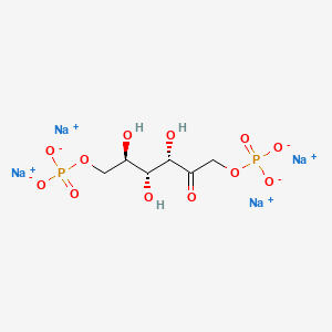 molecular formula C6H10Na4O12P2 B1360141 D-Fructose, 1,6-bis(dihydrogen phosphate), tetrasodium salt CAS No. 23784-19-2