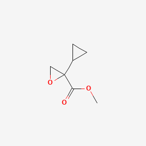 molecular formula C7H10O3 B13601415 Methyl 2-cyclopropyloxirane-2-carboxylate 