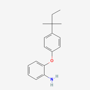 molecular formula C17H21NO B1360142 2-[4-(Tert-pentyl)phenoxy]phenylamine CAS No. 23838-75-7
