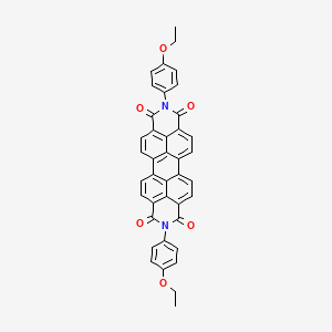 molecular formula C40H26N2O6 B1360143 7,18-bis(4-ethoxyphenyl)-7,18-diazaheptacyclo[14.6.2.22,5.03,12.04,9.013,23.020,24]hexacosa-1(23),2,4,9,11,13,15,20(24),21,25-decaene-6,8,17,19-tetrone CAS No. 24108-89-2