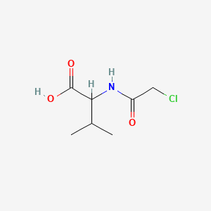 molecular formula C7H12ClNO3 B1360145 2-(2-Chloroacetamido)-3-methylbutanoic acid CAS No. 4090-17-9