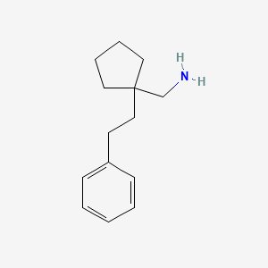 1-[1-(2-Phenylethyl)cyclopentyl]methanamine