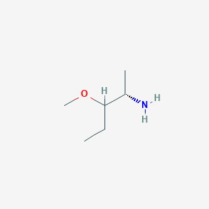 molecular formula C6H15NO B13601504 (2S)-3-methoxypentan-2-amine 