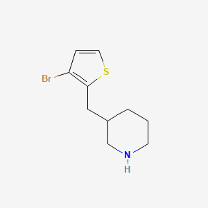 3-((3-Bromothiophen-2-yl)methyl)piperidine