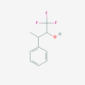 molecular formula C10H11F3O B13601517 1,1,1-Trifluoro-3-phenyl-2-butanol 