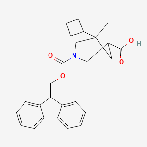 3-(((9H-Fluoren-9-YL)methoxy)carbonyl)-5-cyclobutyl-3-azabicyclo[3.1.1]heptane-1-carboxylic acid