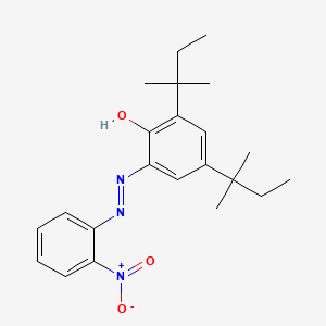 molecular formula C22H29N3O3 B1360157 2,4-双(1,1-二甲基丙基)-6-[(2-硝基苯基)偶氮]-酚 CAS No. 52184-19-7