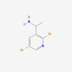 1-(2,5-Dibromopyridin-3-yl)ethanamine