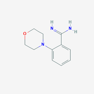 molecular formula C11H15N3O B13601590 2-Morpholinobenzimidamide 