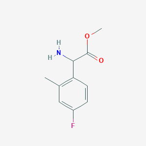 Methyl 2-amino-2-(4-fluoro-2-methylphenyl)acetate