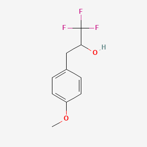 molecular formula C10H11F3O2 B13601630 1,1,1-Trifluoro-3-(4-methoxyphenyl)propan-2-ol 