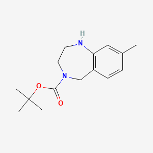 tert-butyl8-methyl-2,3,4,5-tetrahydro-1H-1,4-benzodiazepine-4-carboxylate