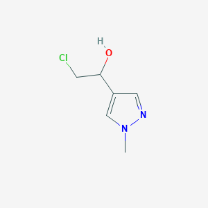 2-Chloro-1-(1-methyl-4-pyrazolyl)ethanol