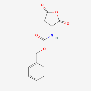 molecular formula C12H11NO5 B1360173 苯甲酸N-(2,5-二氧代氧杂环-3-基)氨基甲酸酯 CAS No. 35739-00-5