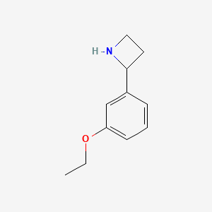 molecular formula C11H15NO B13601735 2-(3-Ethoxyphenyl)azetidine 