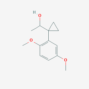 1-[1-(2,5-Dimethoxyphenyl)cyclopropyl]ethan-1-ol