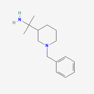 molecular formula C15H24N2 B13601774 2-(1-Benzylpiperidin-3-YL)propan-2-amine 