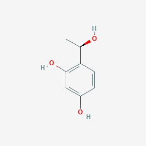 molecular formula C8H10O3 B13601788 (r)-4-(1-Hydroxyethyl)benzene-1,3-diol 