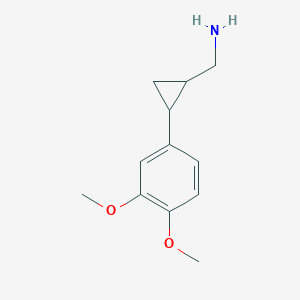 (2-(3,4-Dimethoxyphenyl)cyclopropyl)methanamine