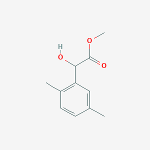 molecular formula C11H14O3 B13601807 Methyl 2-(2,5-dimethylphenyl)-2-hydroxyacetate CAS No. 5766-41-6