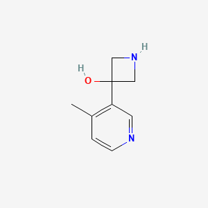 3-(4-Methylpyridin-3-yl)azetidin-3-ol