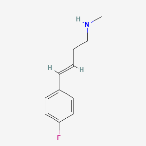 molecular formula C11H14FN B13601828 4-(4-Fluorophenyl)-N-methylbut-3-en-1-amine 