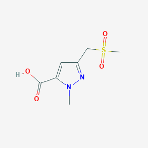 1-Methyl-3-((methylsulfonyl)methyl)-1h-pyrazole-5-carboxylic acid