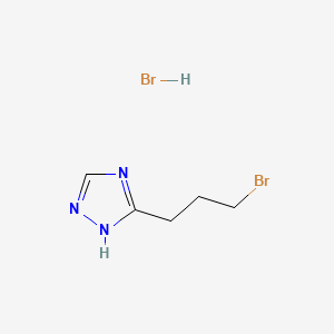 3-(3-bromopropyl)-1H-1,2,4-triazole hydrobromide