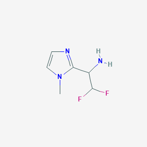 2,2-difluoro-1-(1-methyl-1H-imidazol-2-yl)ethan-1-amine