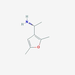 (R)-1-(2,5-Dimethylfuran-3-yl)ethan-1-amine