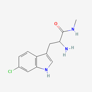 2-amino-3-(6-chloro-1H-indol-3-yl)-N-methylpropanamide