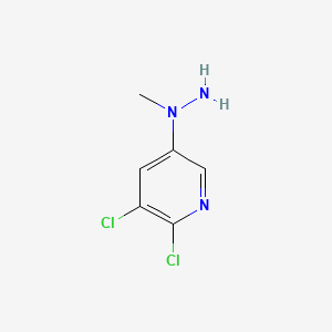 2,3-Dichloro-5-(1-methylhydrazin-1-yl)pyridine