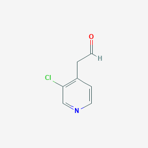 molecular formula C7H6ClNO B13601979 2-(3-Chloropyridin-4-yl)acetaldehyde 