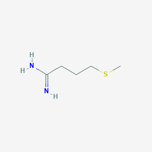 molecular formula C5H12N2S B13601985 4-(Methylthio)butanimidamide 