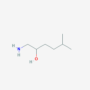 molecular formula C7H17NO B13602002 1-Amino-5-methylhexan-2-ol 