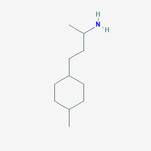 molecular formula C11H23N B13602045 4-(4-Methylcyclohexyl)butan-2-amine 