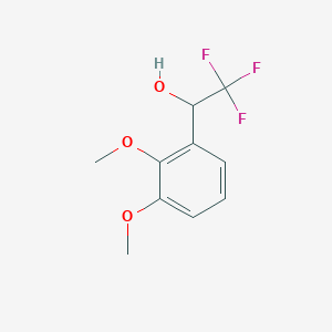 molecular formula C10H11F3O3 B13602069 2,3-Dimethoxy-alpha-(trifluoromethyl)benzyl Alcohol 