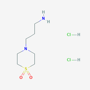 4-(3-Aminopropyl)-1lambda6-thiomorpholine-1,1-dionedihydrochloride