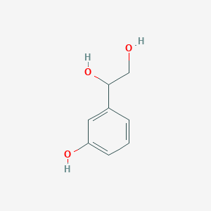 molecular formula C8H10O3 B13602105 1-(3-Hydroxyphenyl)ethane-1,2-diol 